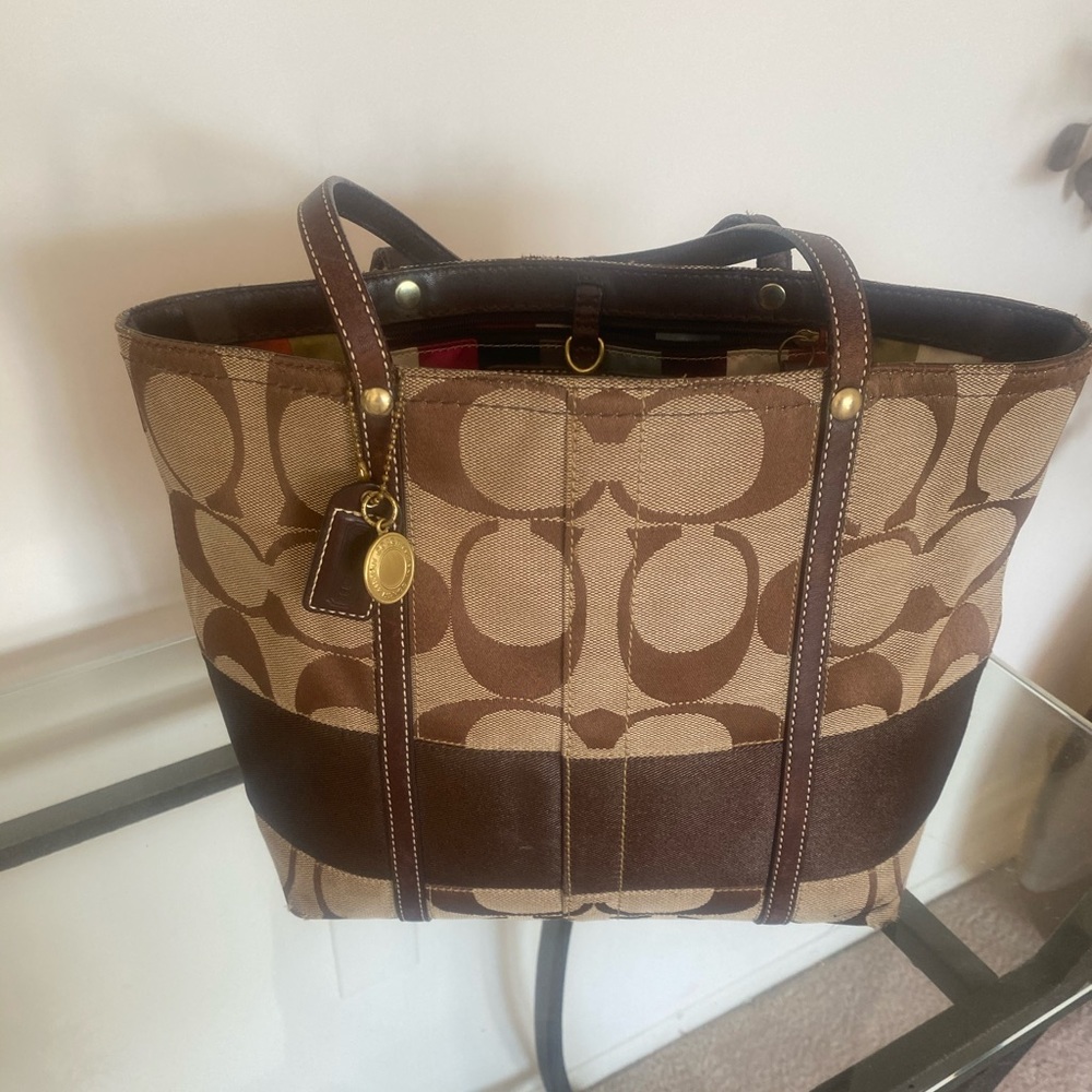 Vintage Coach tote bag